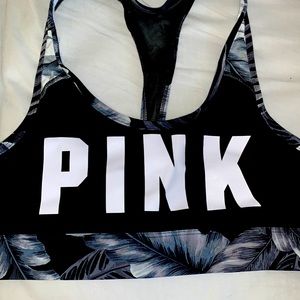 VS PINK ULTIMATE SPORTS BRA FLORAL (M)